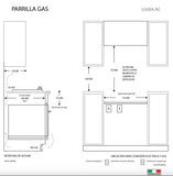 Parrilla LG604.AC TECNOLAM