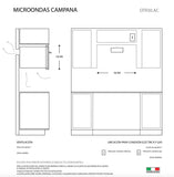 Horno Microondas- Campana  OTR30AC TECNOLAM