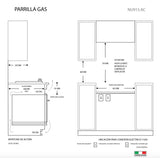 Parrilla NU915.AC TECNOLAM.