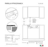 Parrilla de Vitrocerámica TCH90.NE TECNOLAM.