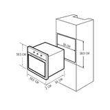 Horno eléctrico TE60E.NE TECNOLAM