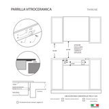 Parrilla de inducción TIH90.NE TECNOLAM.