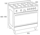 Estufa de Piso FS3RS966GGX TEKA.