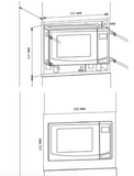 Horno Microondas Empotrable  BIMWO30L TECNOLAM
