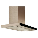 Campana LUGANO VIDRIO NEGRO ELICA.