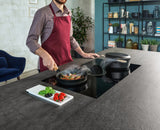 Parrilla de Inducción c/Campana - ELICA - NIKOLA TESLA INVERTER Cristal Negro, 90cm - 220V