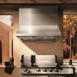 Campana Exterior Pared - ELICA - CAPRI Inoxidable, 48" - 110V