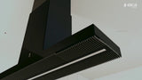 Campana Isla - ELICA - HAIKU Negro, 120cm - 110V