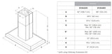 Campana Isla Profesional - ELICA - VAVANO Inoxidable, 48" - 110V