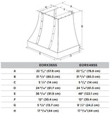 Campana Pared Profesional - ELICA - ORISTANO Inoxidable, 48" - 110V