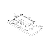Parrilla a Gas -  BERTAZZONI - P905CPROX Inoxidable, 90cm - 220V