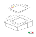 Parrilla a Gas - TECNOLAM - FORZA604.AC Inoxidable, 60cm - 110V