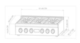 Parrilla Profesional - TECNOLAM - GRT366 Inoxidable, 36" - 110V