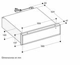 Cajón calientaplatos 14 cm 400 series GAGGENAU