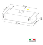 Campana Integrada - TECNOLAM - ALTAIR75.AC Inoxidable, 75cm - 110V