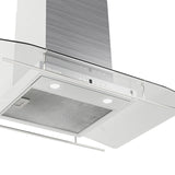 Campana Isla - TECNOLAM - AURORAIS.AC90 Inoxidable, 90cm - 110V