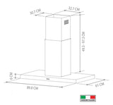 Campana Isla - TECNOLAM - FENIXISLA.NE90 Negro, 90cm - 110V
