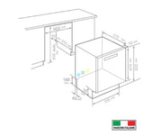 Lavavajillas Panelable - TECNOLAM - TECDW60.PA, 60cm - 110V