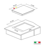 Parrilla a Gas - TECNOLAM - DOPPIO916.AC Inoxidable, 91cm - 110V