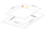 Parrilla a Gas - TECNOLAM - LG705.AC Inoxidable, 76cm - 110V