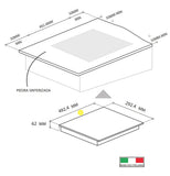 Parrilla de Inducción Oculta - TECNOLAM - MAGIC02, 60cm - 220V