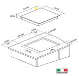 Parrilla de Inducción - TECNOLAM - TIH90.NE Cristal Negro, 90cm - 220V