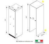 Congelador Panelable - TECNOLAM - TSD559PF, 60cm - 110V