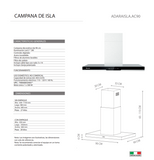 Campana Purificadora ADARAISLA.AC90 TECNOLAM.