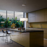 Campana Isla FALMEC SOFFIO + Cristal Satinado Blanco, 58cm 220V