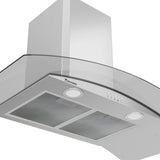Campana Pared - TECNOLAM - PEGASO.AC90 Inoxidable, 90cm - 110V