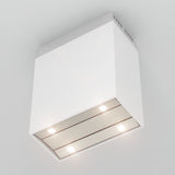 Campana Isla FALMEC LAGUNA Blanca + Cristal, 90cm