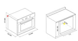 Horno a Gas - TECNOLAM - TE75GAS.AC Inoxidable, 75cm - 110V
