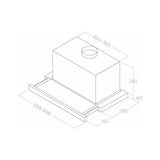Campana Slider - ELICA - TT26 Inoxidable, 90cm - 110V