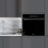 Horno a Vapor - TECNOLAM - TE60STEAMPLUS.NE Cristal Negro, 60cm - 220V
