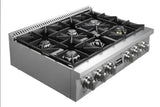Parrilla Profesional - TECNOLAM - GRT366 Inoxidable, 36" - 110V
