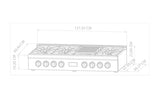 Parrilla Profesional - TECNOLAM - GRT488 Inoxidable, 48" - 110V