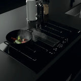 Parrilla de Inducción c/Campana - TECNOLAM - TIE83.NE Cristal Negro, 83cm - 220V