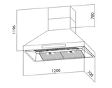 Campana Pared Profesional - TECNOLAM - PWRH48 Inoxidable, 48" - 110V
