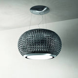 Campana Isla - ELICA - INTERSTELLAR Cristal Negro, 65cm - 220V