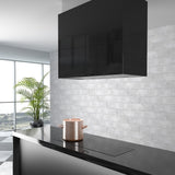 Campana Isla FALMEC LAGUNA Negra + Cristal, 90cm