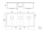 Tarja ramontina Design Collection Quadrum 2.5 C 34 de acero inoxidable