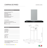Campana Purificadora ADARAISLA.AC90 TECNOLAM.