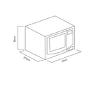 Microondas empotrable BIMW30L TECNOLAM.