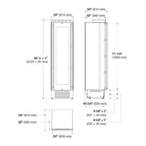 CAVA DE VINOS BISAGRA IZQ PANELABLE 24" F7IWC24O1-L FULGOR