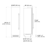 CONGELADOR COLUMNA BISAGRA IZQ INOX 24" F7SFC24S1-L FULGOR