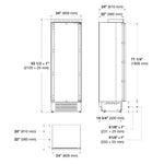 CONGELADOR COLUMNA BISAGRA IZQ PANELABLE 24" F7IFC24O1-L FULGOR