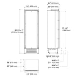 CONGELADOR COLUMNA BISAGRA IZQ PANELABLE 24" F7IFC24O1-L FULGOR