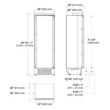 CONGELADOR COLUMNA BISAGRA IZQ PANELABLE 30" F7IFC30O1-L  FULGOR