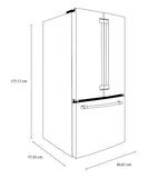 REFRIGERADOR FRENCH DOOR  NEGRO CWE19SP3ND9 CAFÉ