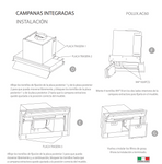 Campana extracción POLUX.AC60 TECNOLAM.